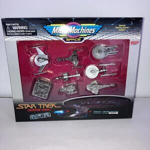 VINTAGE 1995 MICRO MACHINES STAR TREK SPACE TV SERIES 1 COLLECTORS EDITION SET